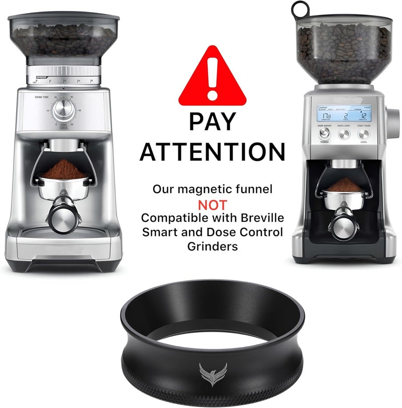 KNODOS Magnetic 54mm Dosing Funnel & Espresso Puck Screen For Breville Espresso Machine Portafilter - Image 4
